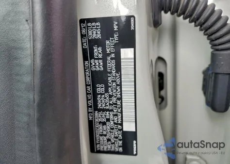 2013 Volvo Xc60 T6 from USA, damaged, VIN YV4902DZ3D2383984